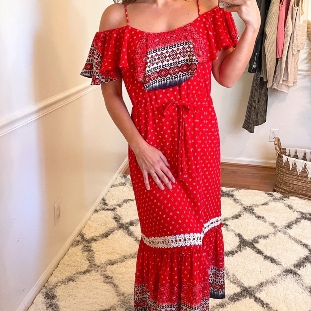 Revolve Misa Los Angeles Larsen Praire Print Midi XS